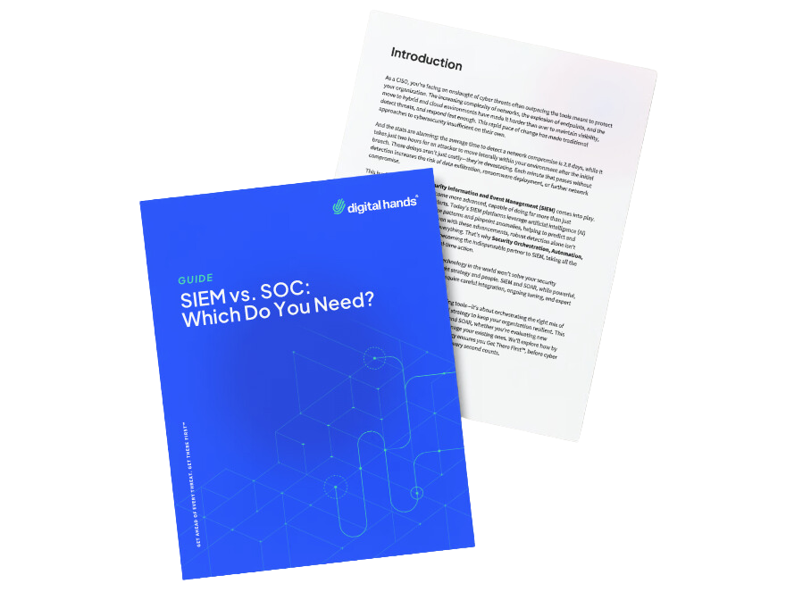 digital hands siem versus soc guide featured image